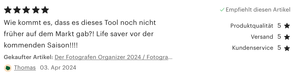 Fotografen Planer Organizer Produktivität Struktur Übersicht Professionell Effizienz Einfach